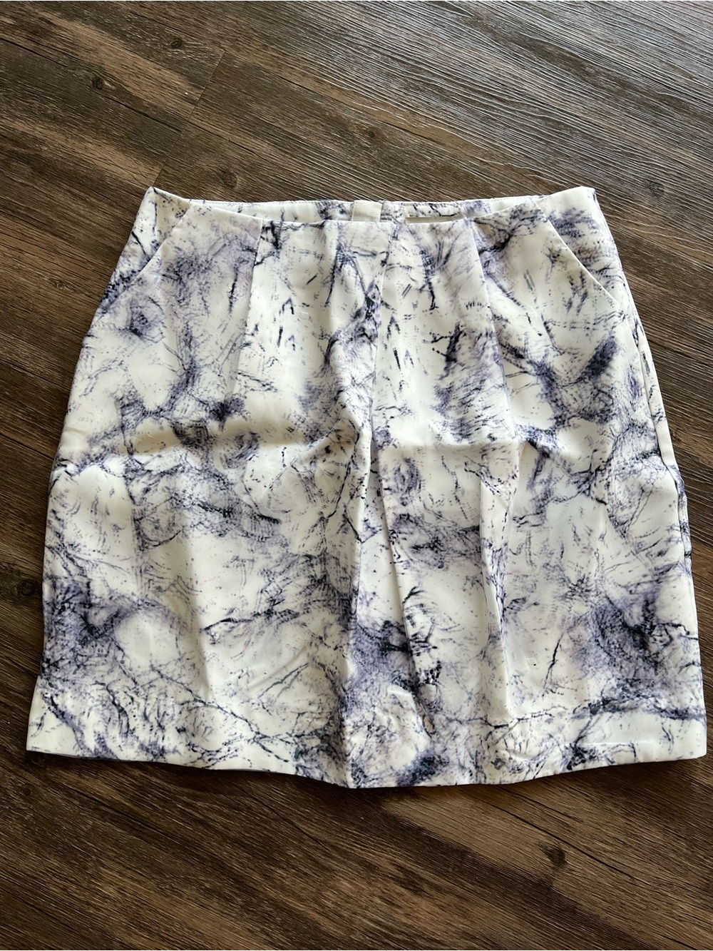FRNCH Blue and White Mini Skirt